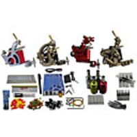 4 Guns Vervollständigen Keine Ink Tattoo Kit