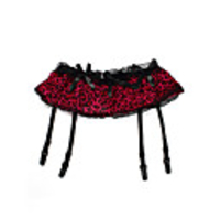 4 Gurte sexy Milch Faser mit Leopardenmuster Strumpfband Rock Party Strumpfb?nder