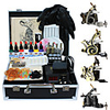 4 Gusseisen-Tattoo Gun Kit mit LCD-Macht