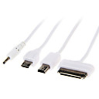 4-in-1-Universal-USB-Ladekabel für iPhone / iPad / Samsung / HTC / (0, 2 m)