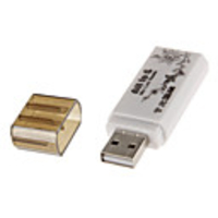 4-in-1 USB 2.0 Memory Card Reader (Schwarz / Rot / Orange)