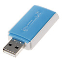 4-in-1 USB 2.0 Multi-Card Reader (Blau)