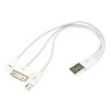 4-in-one-Kabel für iPhone / iPad / iPod ua (30pin,  8pin,  Micro USB)