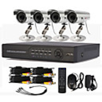 4-Kanal CCTV DVR System mit PTZ-Steuerung (4 Outdoor Wasserdicht Kamera)