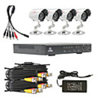 4-Kanal CCTV-DVR Wasserdicht,  mit Nachtsicht-Unterst?tzung E-Mail-Alarm Bewegungserkennung Smartphone anzeigen