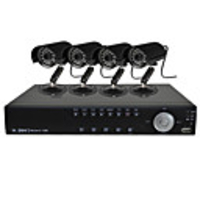 4-Kanal-HD-DVR-Kit mit 4-Kanal-D1 Recording und 4-Kanal 600TVLine CMOS-Kamera