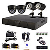 4-Kanal Home and Office DIY CCTV DVR-System (P2P Online,  4 D1 Recording)