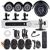 4-Kanal-Kanal CCTV-DVR-System-Kit (4pcs 420TVL 1/4 CMOS wetterfeste Kamera)