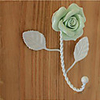 4 "Land Rose Style Kleiderhaken