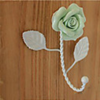 4 "Land Rose Style Kleiderhaken