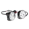 4-LED Ultra-White Light Round Car Tagfahrleuchten (2-Pack)