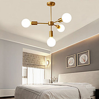 4-Licht 68 cm Kronleuchter Metall Sputnik Moderne Künstlerisch 110-120V 220-240V Lightinthebox