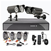 4 Outdoor Tag Nacht CCTV Home Video Surveillance Security Camera Kit