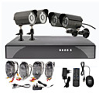 4 Outdoor Tag Nacht CCTV Home Video Surveillance Security Camera Kit