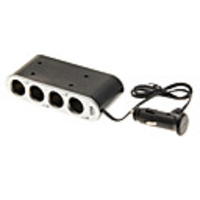 4-Outlet Auto-Zigarettenanzünder-Buchse Splitter mit Schalter 1 USB-Port