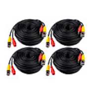 4 PCS 40 Meter BNC Video and Power 12V DC Integrated Cable