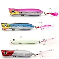 4 pcs Angelköder Druckknopf Feder Schwimmend Bass Forelle Pike Köderwerfen Andere Spinnfischen Lightinthebox