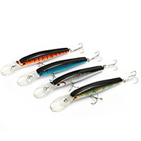 4 pcs Angelköder kleiner Fisch lebensecht Schwimmend Bass Forelle Pike Seefischerei Köderwerfen Spinn Lightinthebox