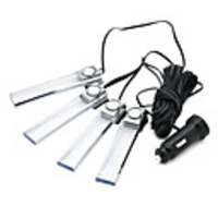 4 PCS Blue LED Car Interior Dash Dekorative Fußboden-Licht