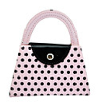 4 PCS Pink Dots Handtasche Muster Nagelknipser Maniküre-Set