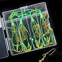 4 pcs Spezielle Haken Haken Schneideklinge Köderwerfen / Fischen im Süßwasser / Karpfenangeln Synthetische faser / Aleación