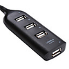 4-Port Mini USB-Hub (schwarz)
