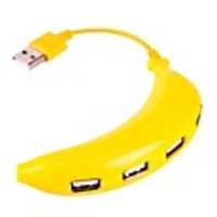 4-Port Supermam High Speed USB 2.0 Hub (Banana)
