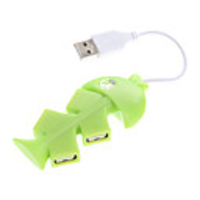 4 Port USB 2.0 High Speed Fisch geformt HUB (verschiedene Farben)