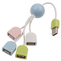 4-Port USB 2.0 Hub (kann 2-Festplatte mit 1 TB Speicher jedes Laufwerk)