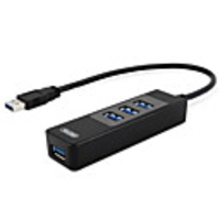 4-Port USB 3.0 Super Speed Hub mit USB 3.0-Kabel für Mac Ultrabook Notebook