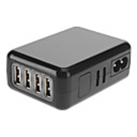 4-Port-USB-Ladegerät mit EU-Stecker Ladekabel für iPad (5V 2.1A,  93cm)