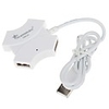 4 Ports Hallo-Speed USB 2.0-Hub - Weiß