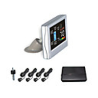 4 Radar Einparkhilfe-LCD-Anzeige und Alarmton (Weiß,  Schwarz,  Silber)