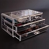 4-Schubladen Europäischen Transparent Weibliche Schmuck Organizer Dame Kristall Dressing Fall Geschenke