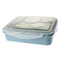 4-Sector Sealed Lunchbox (zufällige Farbe)