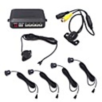 4 Sensor-Auto-LED-Parken-Sensor-Auto-Reverse-Backup-Radar-Detektor-System mit Rückfahrkamera