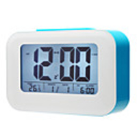 4 "Smart Light Sensor LCD-Digital-Wecker-Kalender-Thermometer (farbig sortiert,  3xAAA)