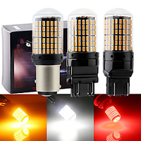 4 Stück 2St 22 W Rücklichter Richtungsanzeigelampe 2000 lm 1156 T20 144 LED-Perlen SMD 3014 Dekodierung Weiß Rot Gelb / 12-24 V Lightinthebox