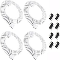 4 Stück 2St Streifenlicht-Zubehör LED-Streifen-Verlängerungsleitung ABS PC Zubehör für RGB LED Streifenlicht für LED-Streifenlicht Lightinthebox