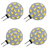 4 Stück 3 W LED Doppel-Pin Leuchten 300 lm G4 15 LED-Perlen SMD 5730 Warmes Weiß Natürliches Weiß Weiß 9-30 V Lightinthebox