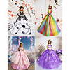 4 Stück Barbie-Puppe Rom Ferien Prinzessin Stil Kleid Ästhetizismus