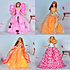 4 Stück Barbie-Puppe Sunny Girl Princess Dress