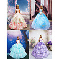4 Stück Barbie Spring Garden Deluxe Princess Dress