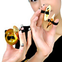 4 Stück Bauchtanz Kupfer Zimbeln