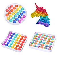 4 Stück drücken Blase sensorischen Pop es zappelt Spielzeug Autismus brauchen matschigen Stressabbau Spielzeug erwachsenes Kind lustiges Anti-Stress-Dekompressionsgeschenk Lightinthebox