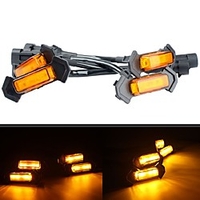 4 Stück LED Frontgrill Beleuchtung Tagfahrlicht Breite Lampe Lampe gelbes Licht 12V Kit für Toyota Tacoma Trd 2016 2017 2018 2019