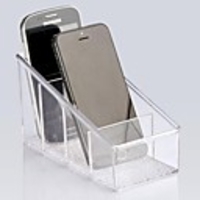 4 Stück Plastikblumen-Organisator-Speicher-Phone Box