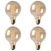 4 stücke retro edison glühbirne e27 220 v 40 watt g80 filament vintage ampulle glühlampe edison lampe Lightinthebox