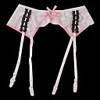 4 Straps Spitze mit bowknot Hochzeit Garter (mehr Farben)