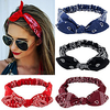 4 teile/satz frauen wildleder weichen festdruck stirnbänder vintage kreuzknoten elastische stirnbänder bandanas mädchen haarbänder haarschmuck Lightinthebox